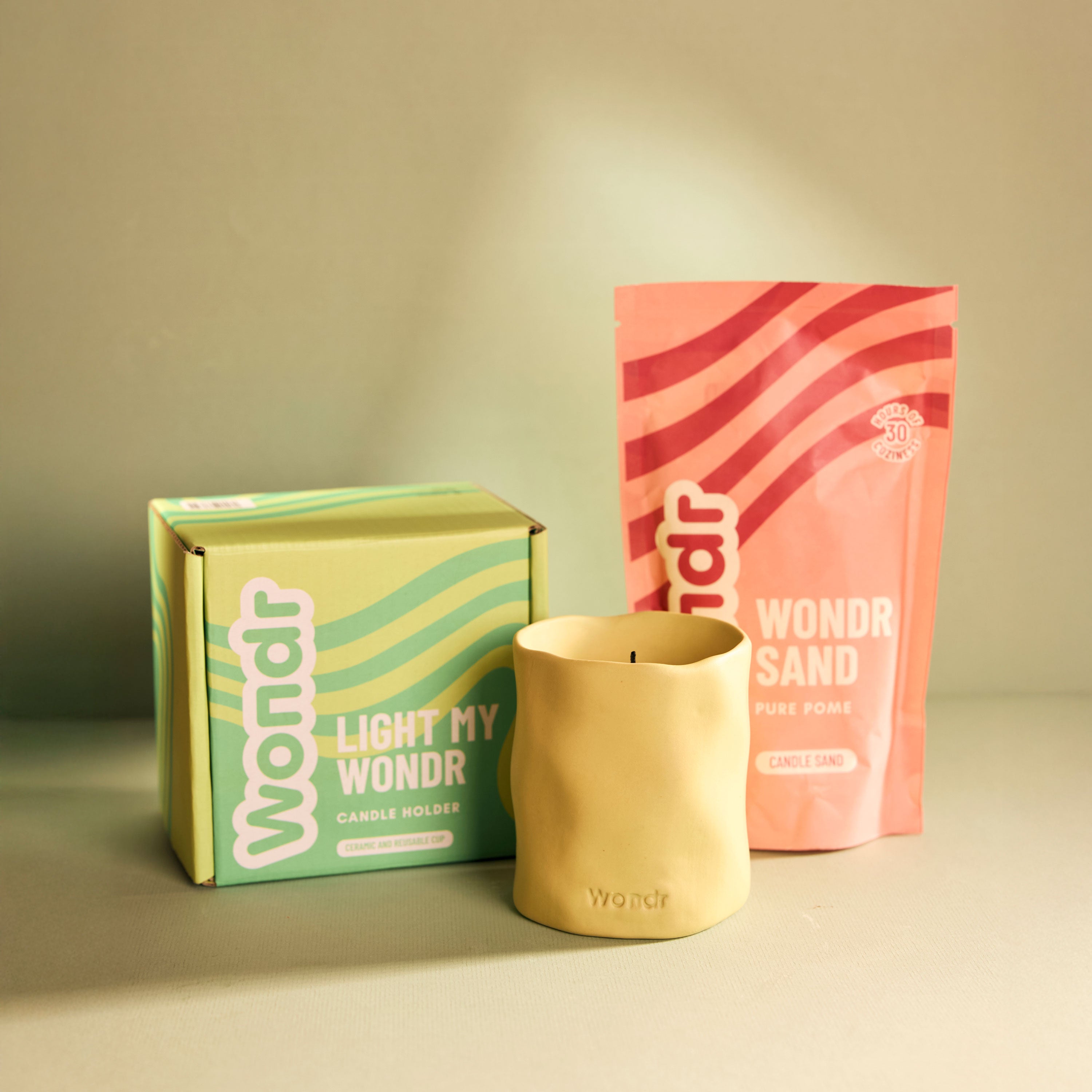 POMME PUR | Kit de bougies Light my WONDR